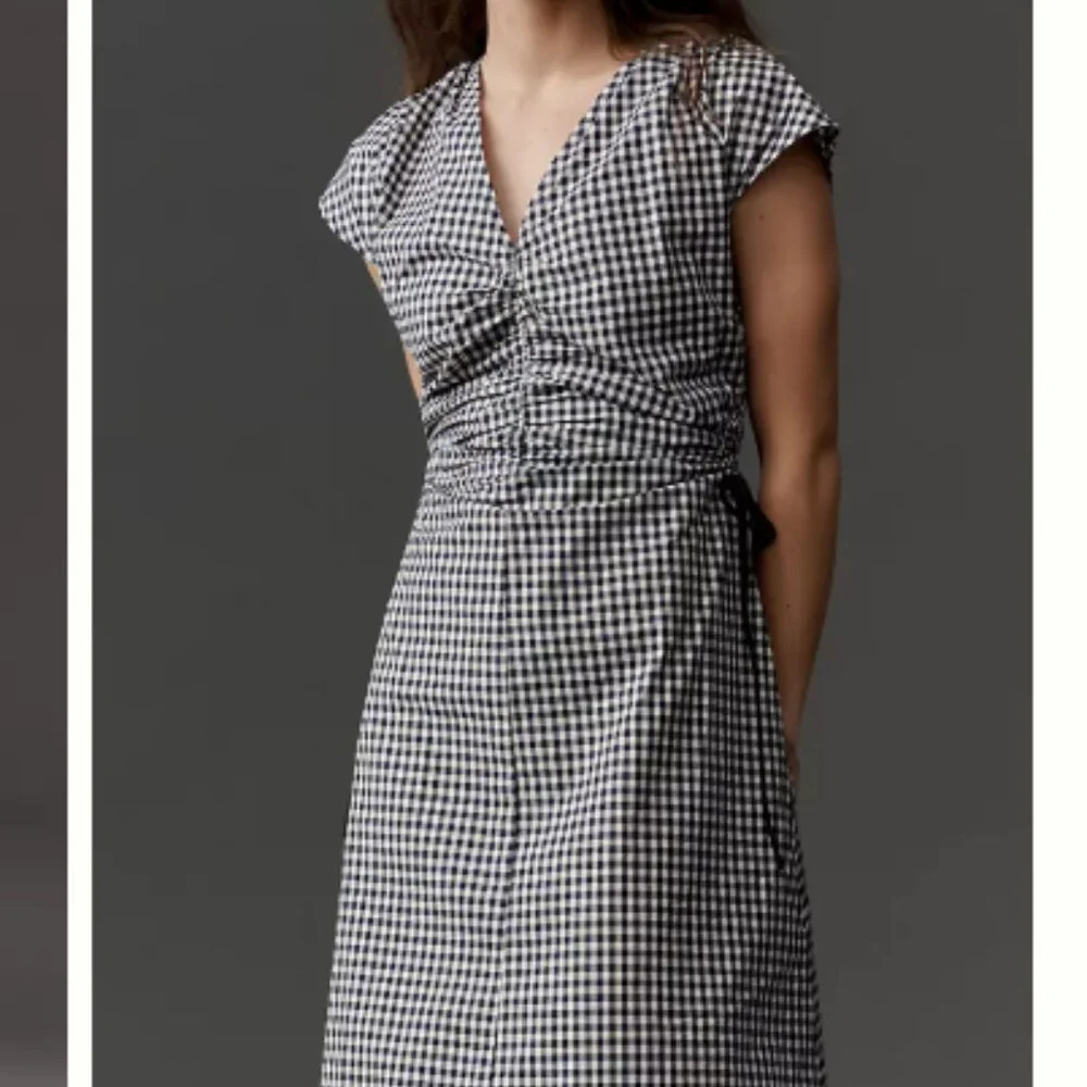 Anthropologie - Lisa Says Gah Felicity Dress - Midnight Check - Picture 3 of 4